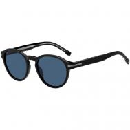 Солнцезащитные очки , панто, оправа: пластик, с защитой от УФ, черный BOSS