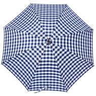 Зонт-трость , полуавтомат, купол 104 см., 8 спиц, деревянная ручка, система «антиветер», для женщин, синий, голубой Zest