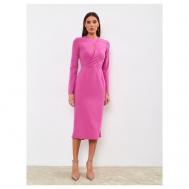 Платье-футляр , прилегающее, миди, размер XS, розовый RIMARKA