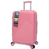 Умный чемодан  Light, 75 л, размер L, розовый Impreza