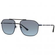 Солнцезащитные очки , квадратные, оправа: металл, градиентные, для мужчин, черный Emporio Armani