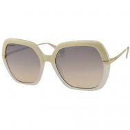 Солнцезащитные очки , шестиугольные, для женщин, белый Max&Co