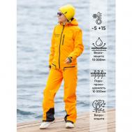 Комбинезон , спортивный стиль, прямой силуэт, капюшон, карманы, размер 42-170, оранжевый Buono