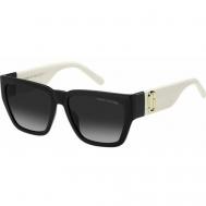 Солнцезащитные очки , прямоугольные, оправа: пластик, с защитой от УФ, для женщин, черный Marc Jacobs