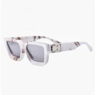 Солнцезащитные очки , квадратные, бежевый LOCO