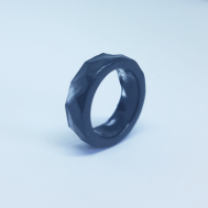 Кольцо, размер 22, черный, бесцветный Ezaia