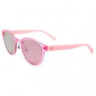 Солнцезащитные очки , кошачий глаз, оправа: пластик, зеркальные, для женщин, прозрачный United Colors of Benetton