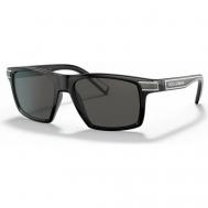 Солнцезащитные очки DOLCE & GABBANA, прямоугольные, оправа: пластик, с защитой от УФ, для мужчин, черный Dolce&Gabbana