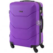 Пластиковый чемодан на 4-х колесах/Багаж/Средний M+/82Л/Прочный и легкий ABS-пластик Bagmaniya