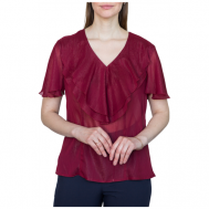 Блуза  , размер 50, красный, бордовый Galar
