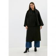 Пальто   демисезонное, шерсть, силуэт свободный, удлиненное, размер one size, коричневый Theone by Svetlana Ermak