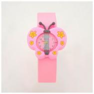 Наручные часы кварцевые, ремешок силикон, розовый Dreammart
