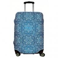 Чехол для чемодана , размер S, белый, голубой LeJoy