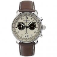Наручные часы  Graf  Zep-86845 с хронографом, коричневый, бежевый Zeppelin