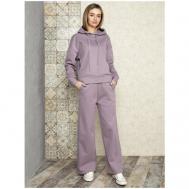Костюм , худи и брюки, силуэт свободный, размер S/42-44, фиолетовый Спортивная одежда Mildani