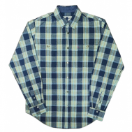 Рубашка , размер 48, зеленый, синий West Rider