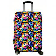 Чехол для чемодана , размер M, голубой, бирюзовый LeJoy
