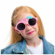 Солнцезащитные очки , оправа: пластик, для девочек, розовый Мастер К