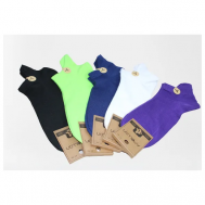 Мужские носки , 5 пар, укороченные, размер 41-46, фиолетовый, черный Алина