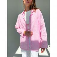Рубашка  , размер S, розовый, мультиколор To woman store