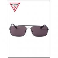 Солнцезащитные очки , авиаторы, оправа: металл, с защитой от УФ, для мужчин, серый Guess