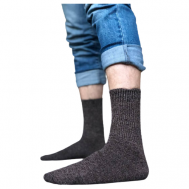 Мужские носки , 12 пар, высокие, фантазийные, на Новый год, размер 41-47, мультиколор VERSHINA