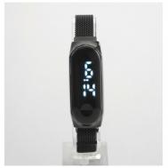 Наручные часы Часы наручные электронные мужские, чёрные, черный Нет бренда