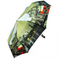 Зонт , автомат, 3 сложения, купол 105 см., 10 спиц, система «антиветер», чехол в комплекте, для женщин, мультиколор Popular