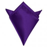 Нагрудный платок , однотонный, для мужчин, фиолетовый 2BEMAN
