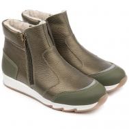 Ботинки , размер 33, зеленый, хаки TAPiBOO