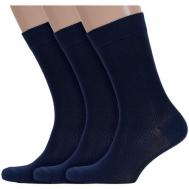 Мужские носки , 3 пары, размер 27-29, синий Борисоглебский трикотаж
