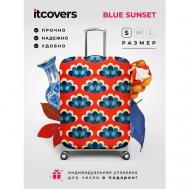 Чехол для чемодана , 40 л, размер S, синий, голубой itcovers