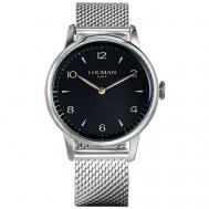Наручные часы  1960 0251A01R-00BKRG2B0, серебряный, черный Locman