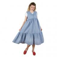 Платье , размер 50-52, синий, голубой Мамуля Красотуля