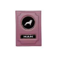 Обложка для автодокументов  1-6-940-11, розовый MAN