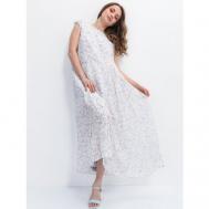 Платье , размер 170-(104-108)-(112-116)/ XXL/ 52-54, белый, розовый Artwizard
