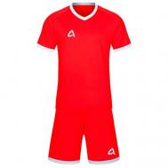 Форма  футбольная, футболка и шорты, размер XL, красный, белый Aqama