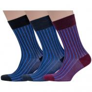 Мужские носки , 3 пары, размер 27, мультиколор Sergio di Calze