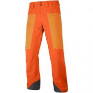Горнолыжные брюки , карманы, мембрана, регулировка объема талии, утепленные, водонепроницаемые, размер M, оранжевый SALOMON
