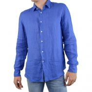 Рубашка , длинный рукав, размер 44, синий Lab. Pal Zileri