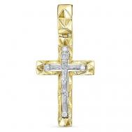 Крестик Бриллианты Костромы, красное золото, 585 проба, бриллиант Бриллианты Костромы