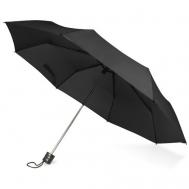Зонт , механика, 3 сложения, купол 97 см., 8 спиц, чехол в комплекте, черный NONAME