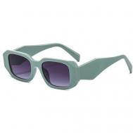 Солнцезащитные очки , прямоугольные, серый LOCO