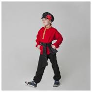 Карнавальный костюм для мальчика "Русский народный", рубашка, брюки, картуз, кушак, рост 116-122 см, 5-6 лет Сима-ленд