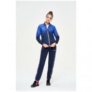 Костюм , олимпийка и брюки, силуэт полуприлегающий, размер S, голубой Forward