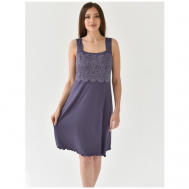 Сорочка , размер 46, фиолетовый Текстильный край