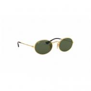 Солнцезащитные очки , овальные, оправа: металл, складные, с защитой от УФ, золотой Ray-Ban
