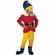 Карнавальный костюм детский Гномик Гоша для мальчика новогодний Elite CLASSIC