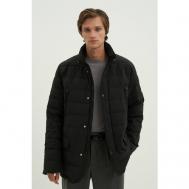 куртка  зимняя, силуэт прямой, водонепроницаемая, стеганая, размер XL, черный Finn Flare