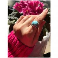 Кольцо , бирюза, подарочная упаковка, размер 19.5, голубой True Stones